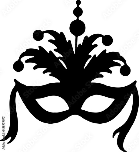 Fantasy Masquerade and Carnival Mask Silhouettes Collection