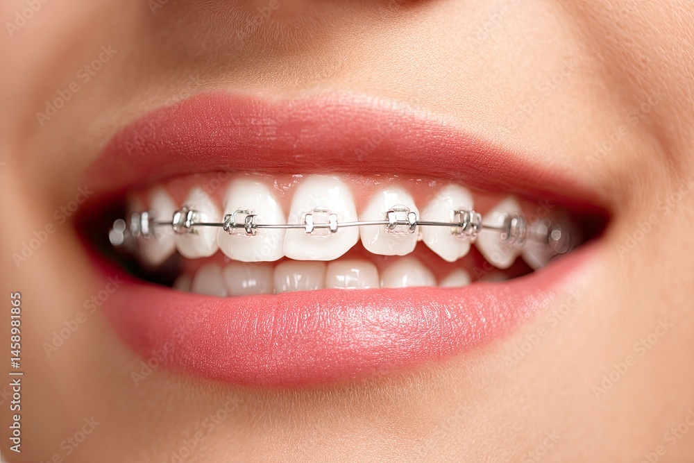 Obraz premium Teeth with Braces