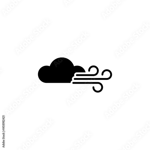 windy weather  wind  blow icon