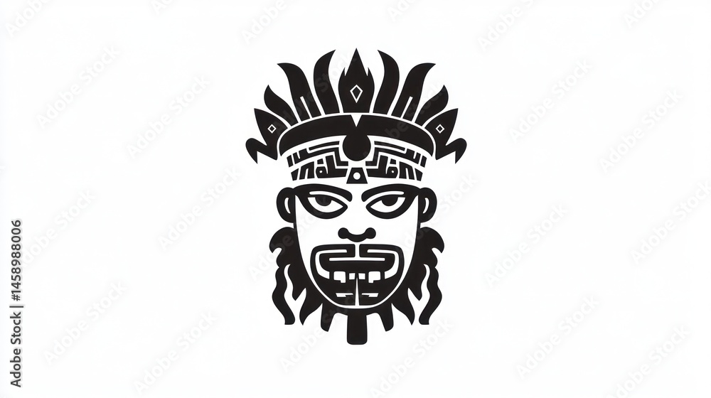 Tribal Mask Graphic Design, Decorative Image, Background Use Tribal Mask Graphic Design, Decorative Image, Background Use
