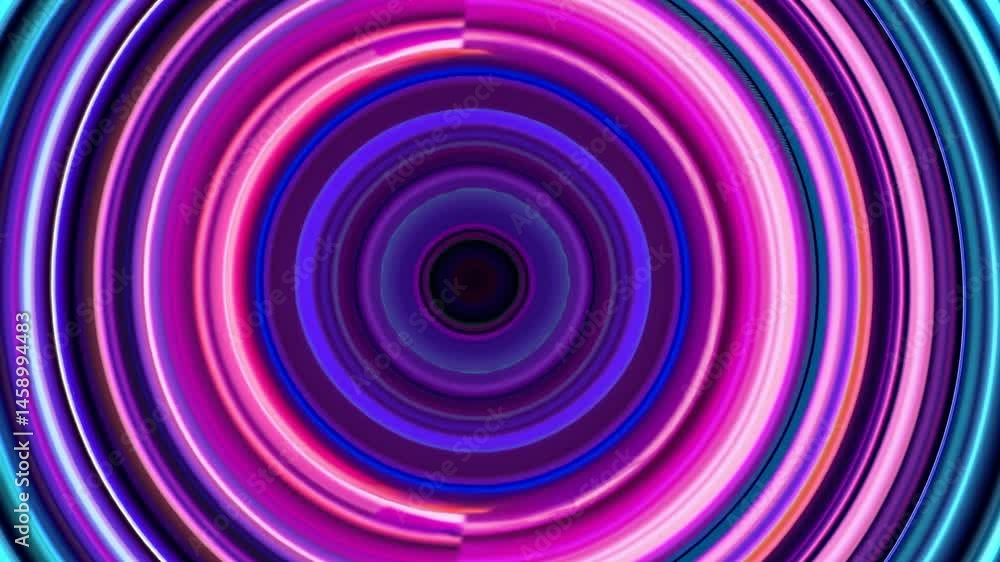Moving Gradient Rings in Vibrant Pink and Blue Colors Moving Gradient Rings in Vibrant Pink and Blue Colors