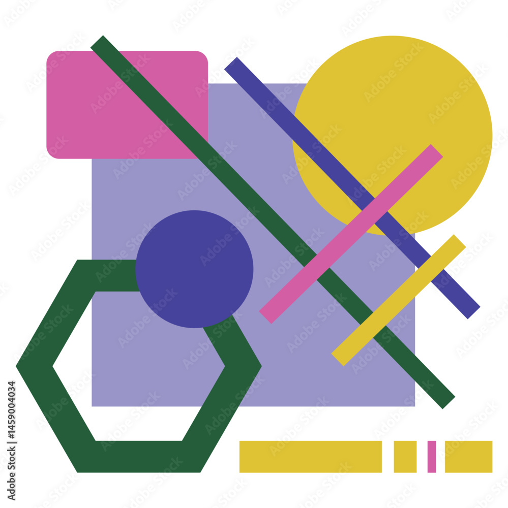 Abstract composition of colorful figures of various shapes. Bright background for business cards, websites, conceptual projects and more. Conceptual background in blue, yellow, green and pink shades. Abstract composition of colorful figures of various shapes. Bright background for business cards, websites, conceptual projects and more. Conceptual background in blue, yellow, green and pink shades.
