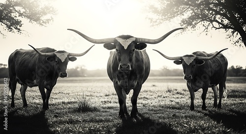 black and white minimalist sketch, imagine a captivating art piece featuring a set of exquisitely crafted texas longhorn cow clip art silhouette designs