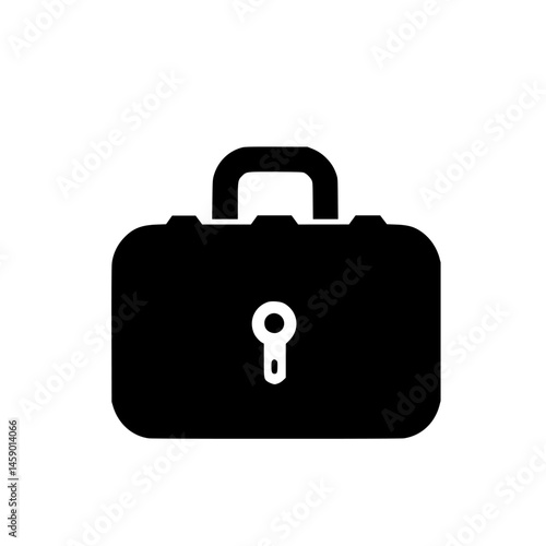 Icon representing a locked briefcase symbolizing security and confidentiality in business transactions