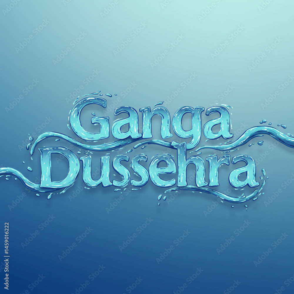 Ganga Dussehra Festival Water Design
