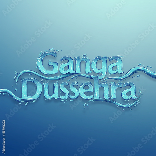 Obraz na płótnie Ganga Dussehra Festival Water Design w salonie