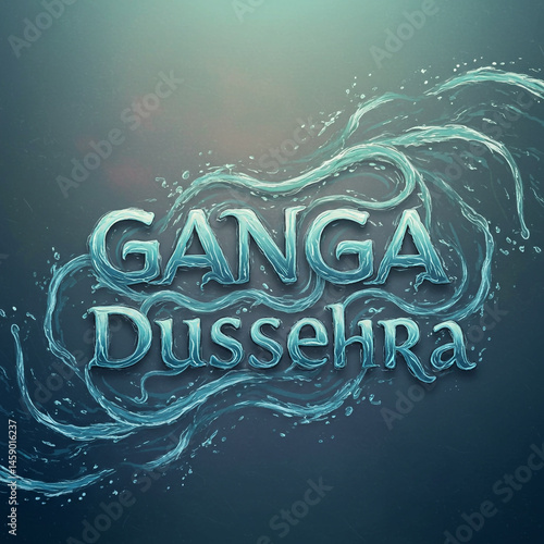 Obraz na płótnie Ganga Dussehra Festival Water Design w salonie