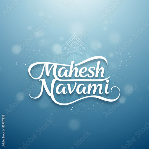 Obraz na płótnie Happy Mahesh Navami Festival Wishes w salonie