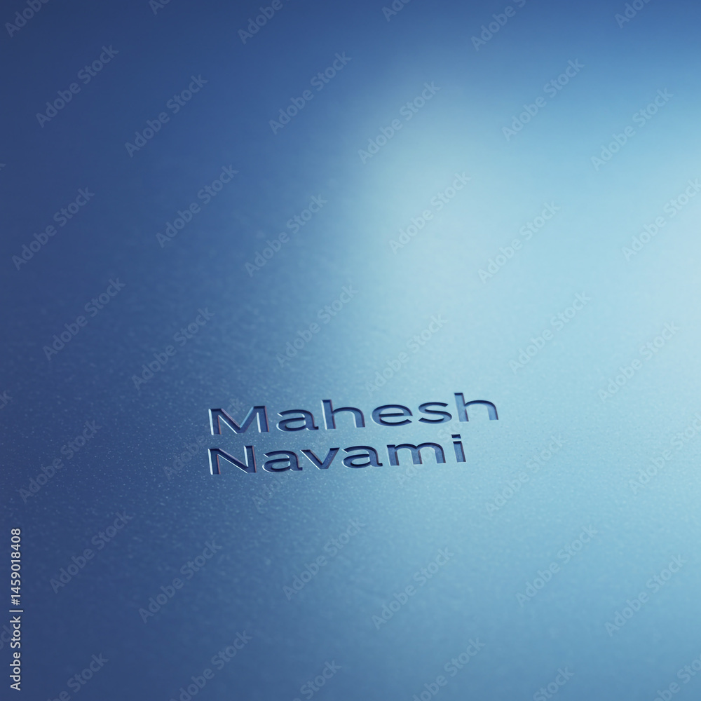 Mahesh Navami Festival Blue Background