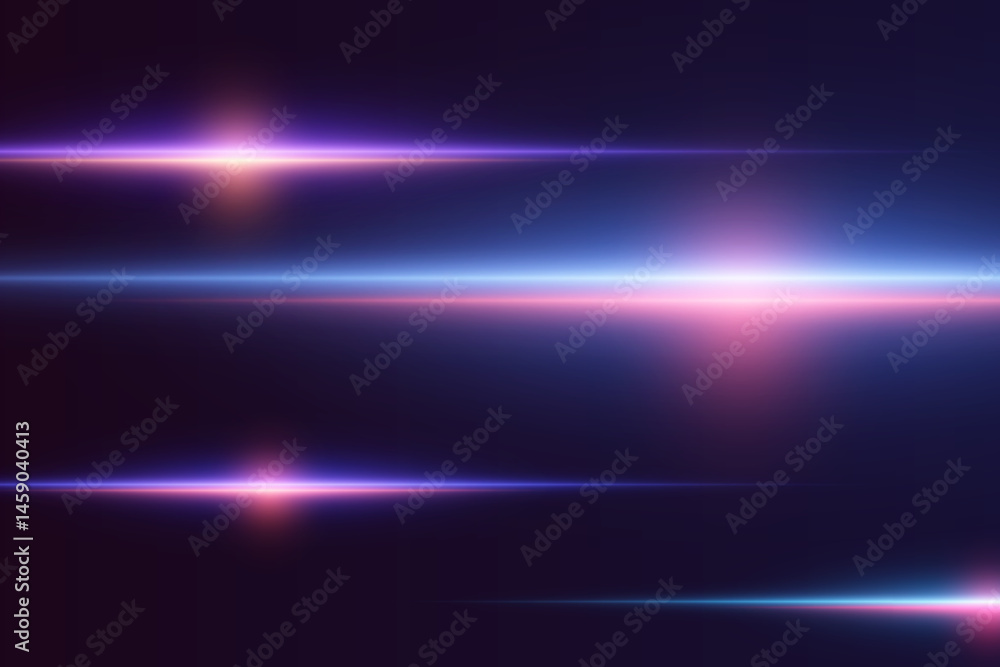 Glowing blue and red stripes. Horizontal neon rays. Vector.EPS 10. Glowing blue and red stripes. Horizontal neon rays. Vector.EPS 10.