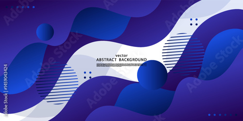 Modern abstract fluid background with blue wave design. Vector eps10