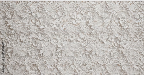 Intricate vintage lace overlay, showcasing ornate texture and classic design White on white , lacework, antique, texture