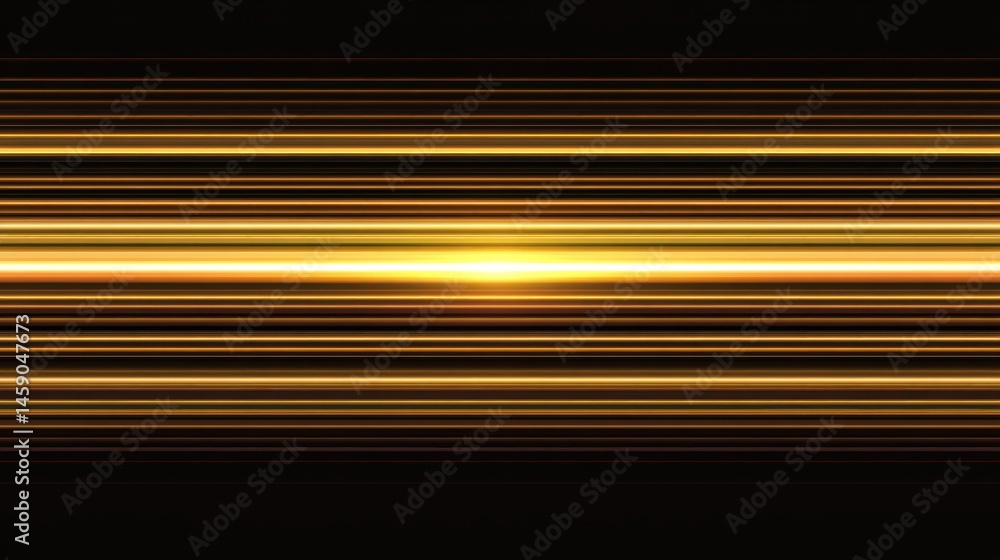 Fototapeta premium Abstract gold lines on black background