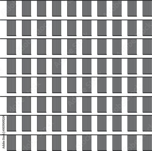 Separate grilles or closed window blinds