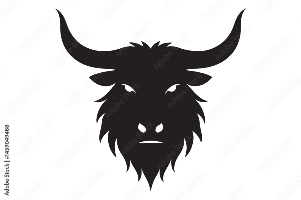 Obraz premium Masculine bull head symbol for rugged brand aesthetics