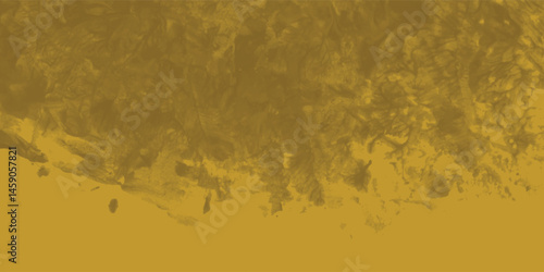 Abstract Expressionist Texture in Yellow with Organic Paint Movement and Depth

