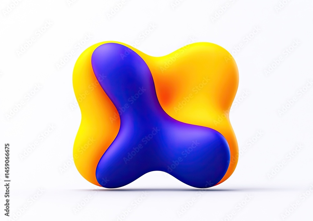 Obraz premium Abstract 3D Geometric Shape