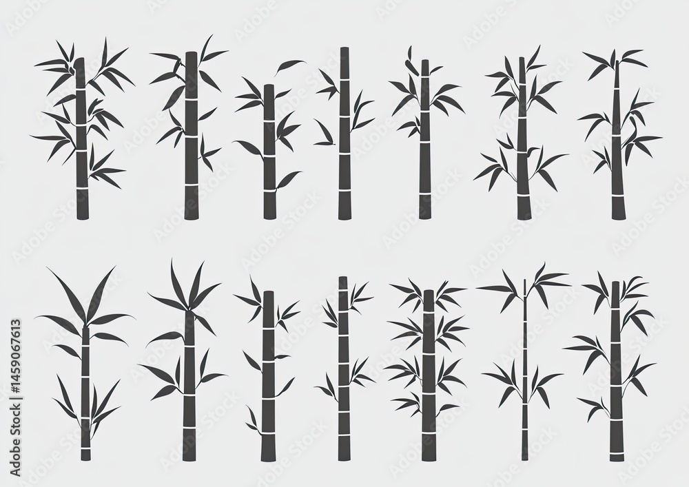 Obraz premium Bamboo silhouettes (1)