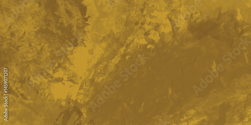 Deeply Textured Yellow Surface with Hand-Painted Layers and Grungy Aesthetic

