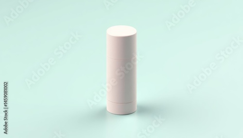 Wallpaper Mural Wild deodorant. Minimalist white cylindrical skincare bottle, standing on soft pastel mint green surface, perfect for beauty product advertising, health and wellness branding, clean modern design, sp Torontodigital.ca
