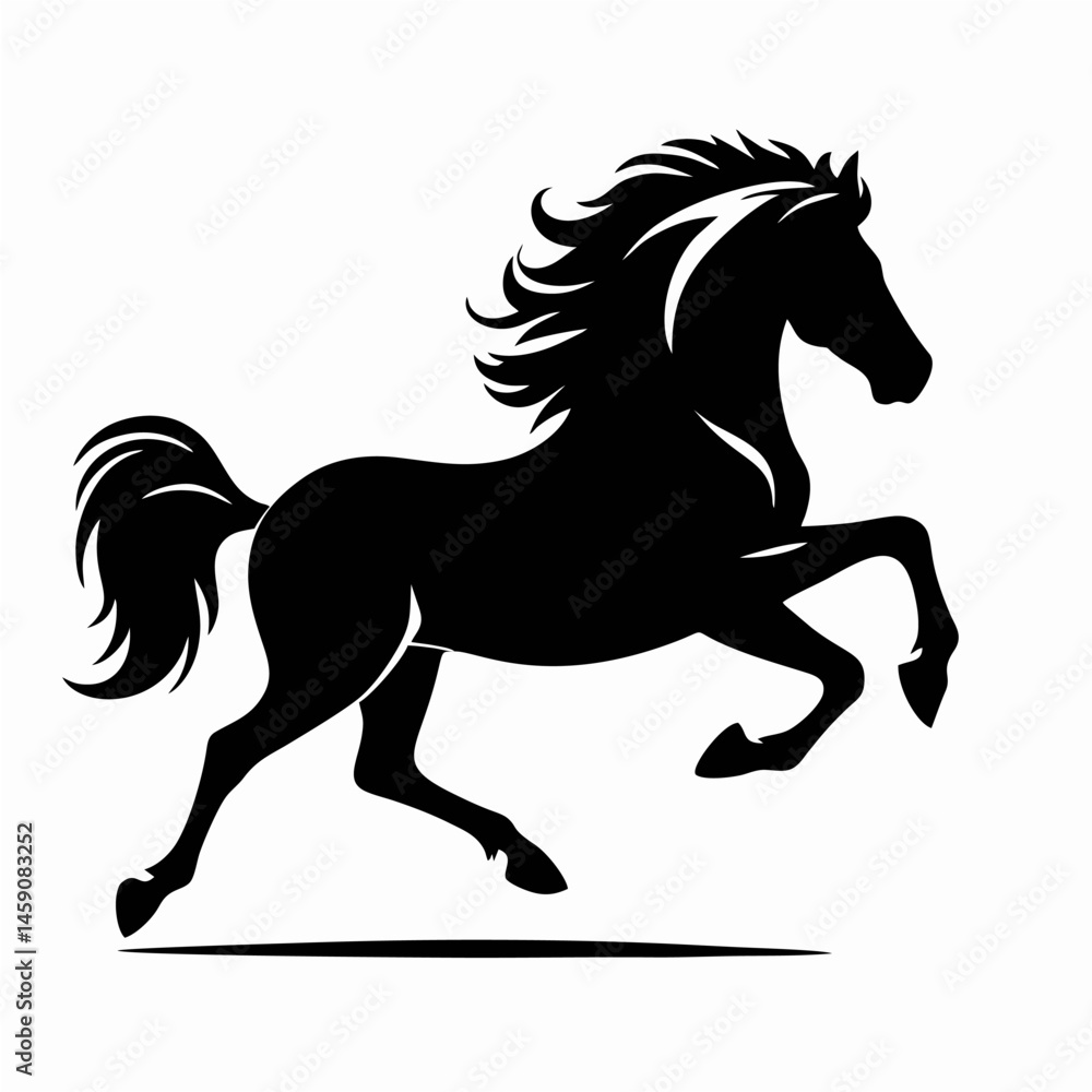 A vector horse. A vector horse.