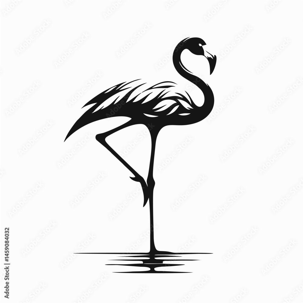 Obraz premium A vector swan.