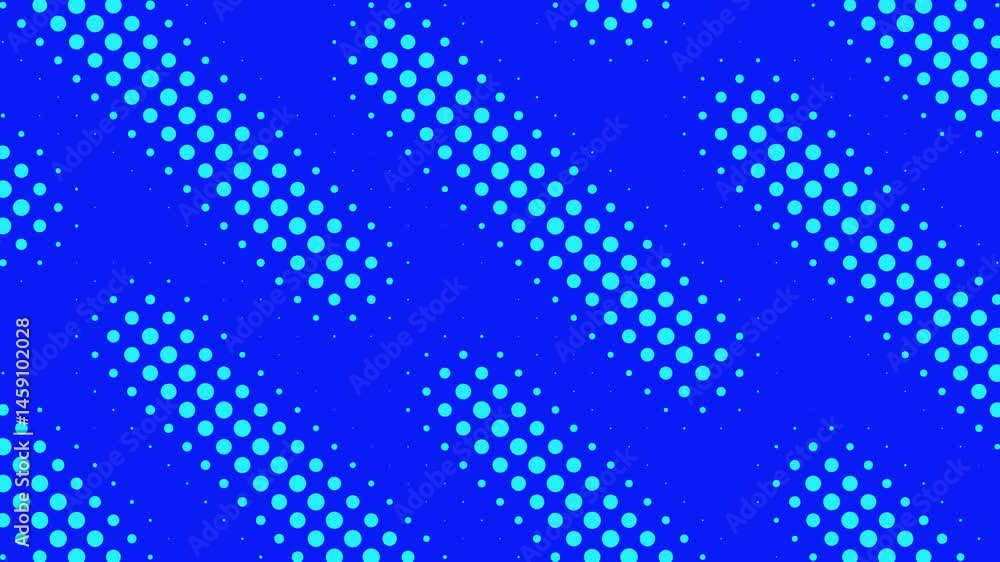 Abstract Halftone Dots Background – Vibrant Blue Colorful Motion Animation in 4K Loop Abstract Halftone Dots Background – Vibrant Blue Colorful Motion Animation in 4K Loop