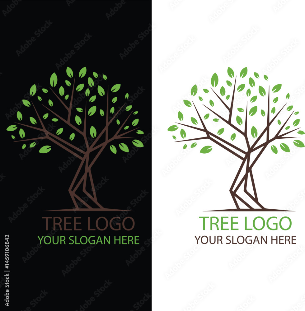 Obraz premium Tree Logo Vector Design