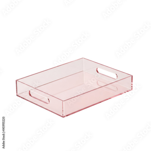 Light pink acrylic paper tray