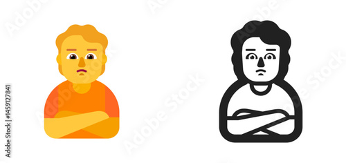 Person Pouting Emoji (Yellow Skin Tone)
