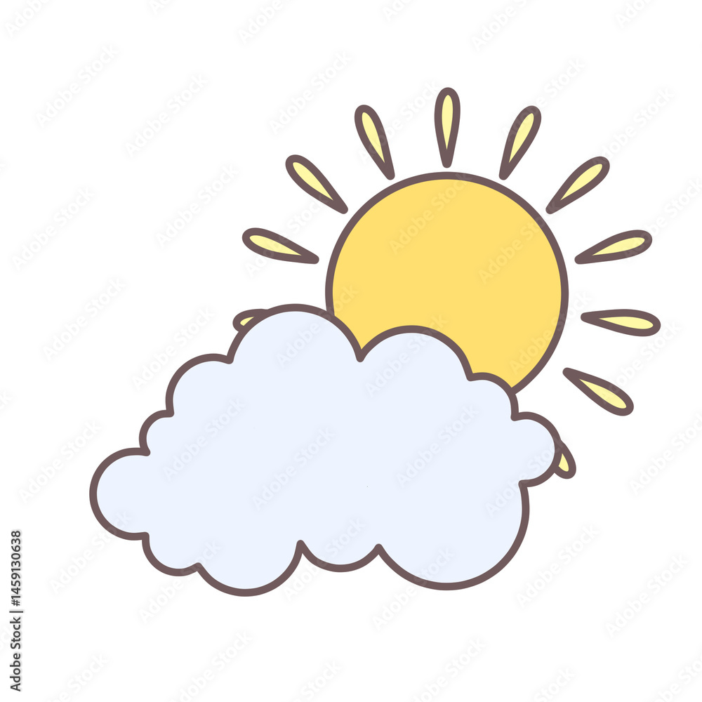 sun and cloud sun and cloud