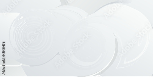 White background abstract art vector illustration with hexagon shape