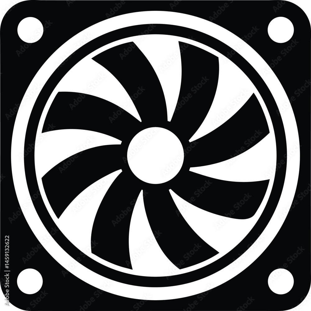 fan turbine vector illustration fan turbine vector illustration