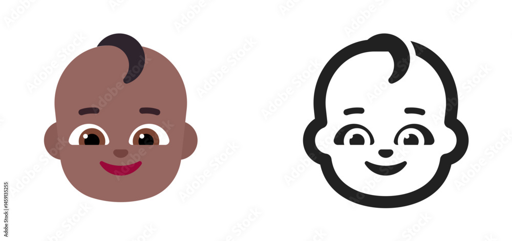 Baby Emoji (Medium-Dark Skin Tone)
Baby Emoji (Medium-Dark Skin Tone)