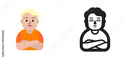 Person Pouting Emoji (Blonde Hair)
