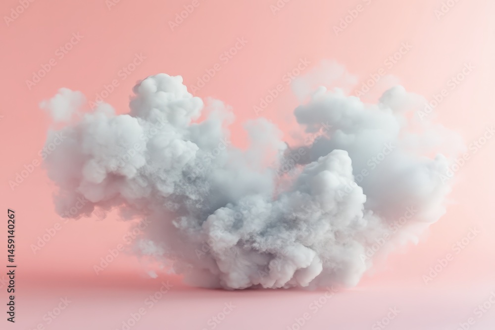 Soft, wispy cloud formation against a pastel background. Soft, wispy cloud formation against a pastel background.