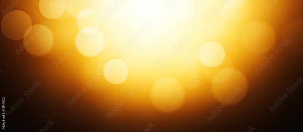 Warm, golden bokeh background