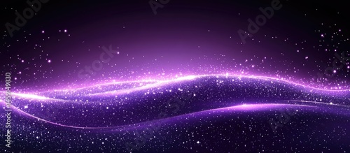 Obraz na płótnie Cosmic Purple Wave w salonie