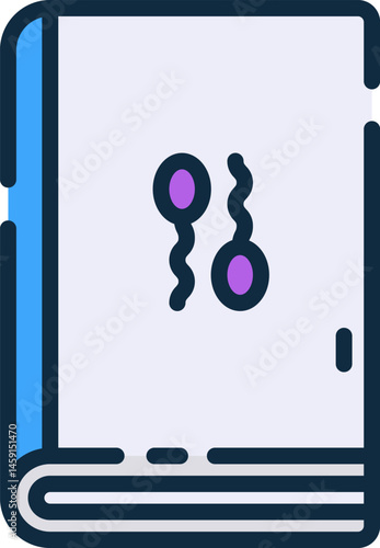 sex education illustration on a white background     