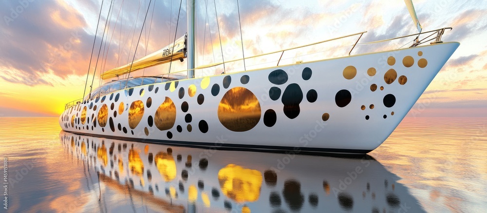 Luxurious Yacht with Unique Design