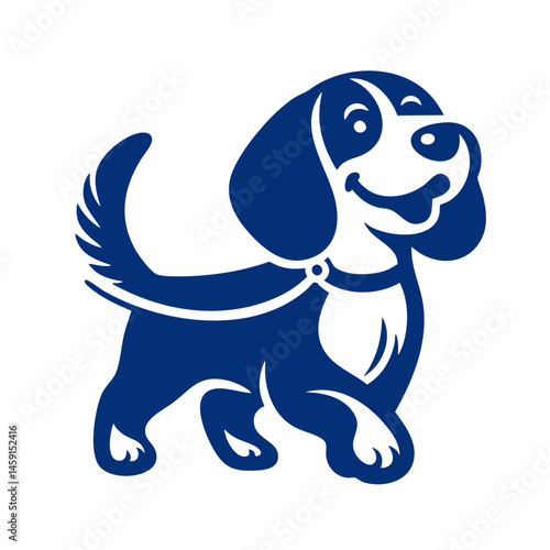 Adorable Beagle Puppy: A Happy Canine Vector Illustration