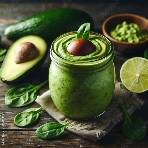 Wallpaper Mural spinach and lime juice blended for Torontodigital.ca