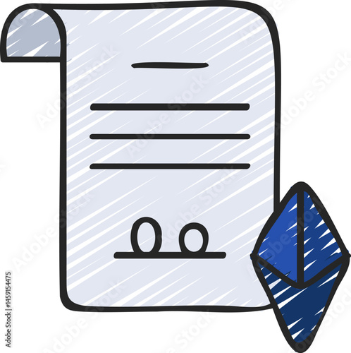 smart contracts illustration on a white background     