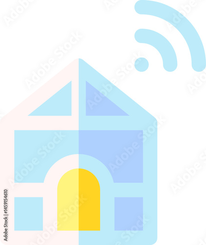 smart greenhouse illustration on a white background     