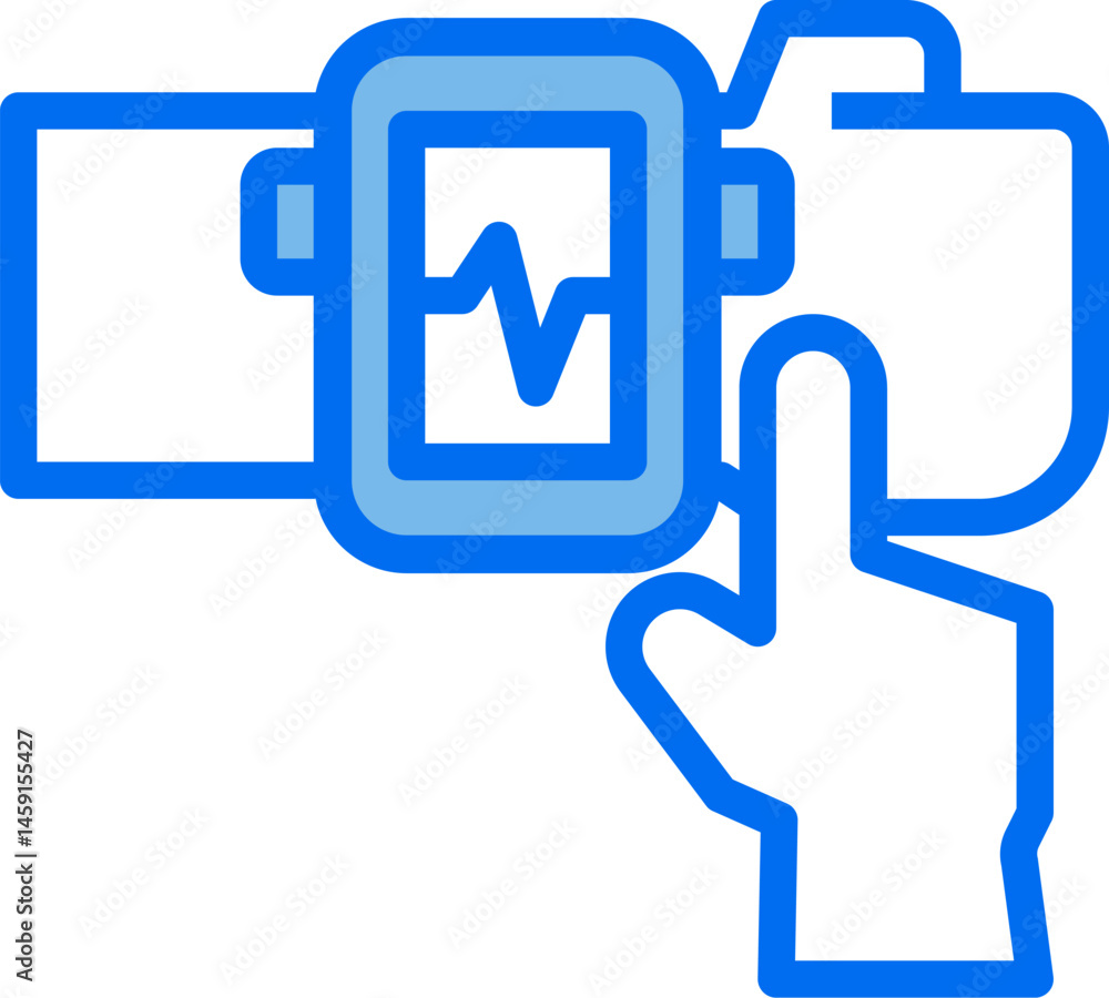 smartwatch illustration on a white background smartwatch illustration on a white background