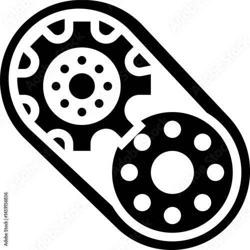 sprocket illustration on a white background     