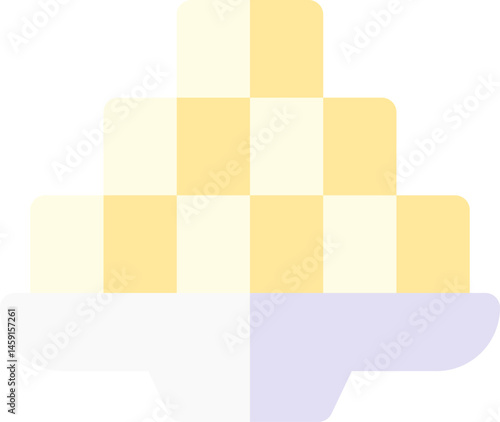 stinky tofu illustration on a white background     