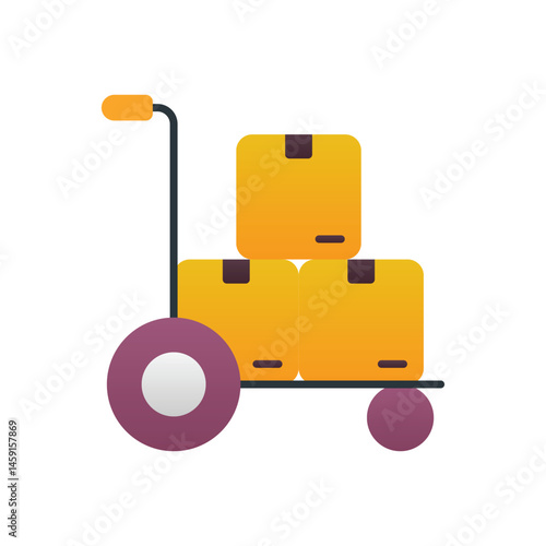 Hand Trolly Vector icon