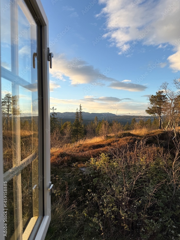Fototapeta premium sunset in the mountains