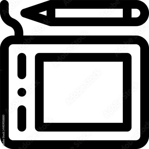 tablet illustration on a white background    